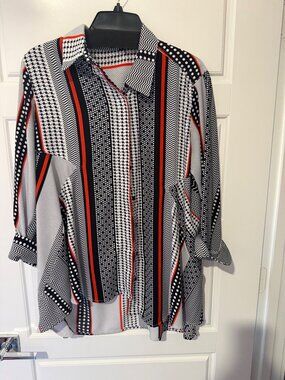 Lior Paris Women's Patterned Blouse Size M